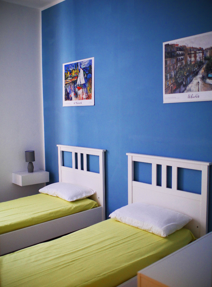 Camera con 2 letti appartamento con due camere B&B Linae Alba Adriatica